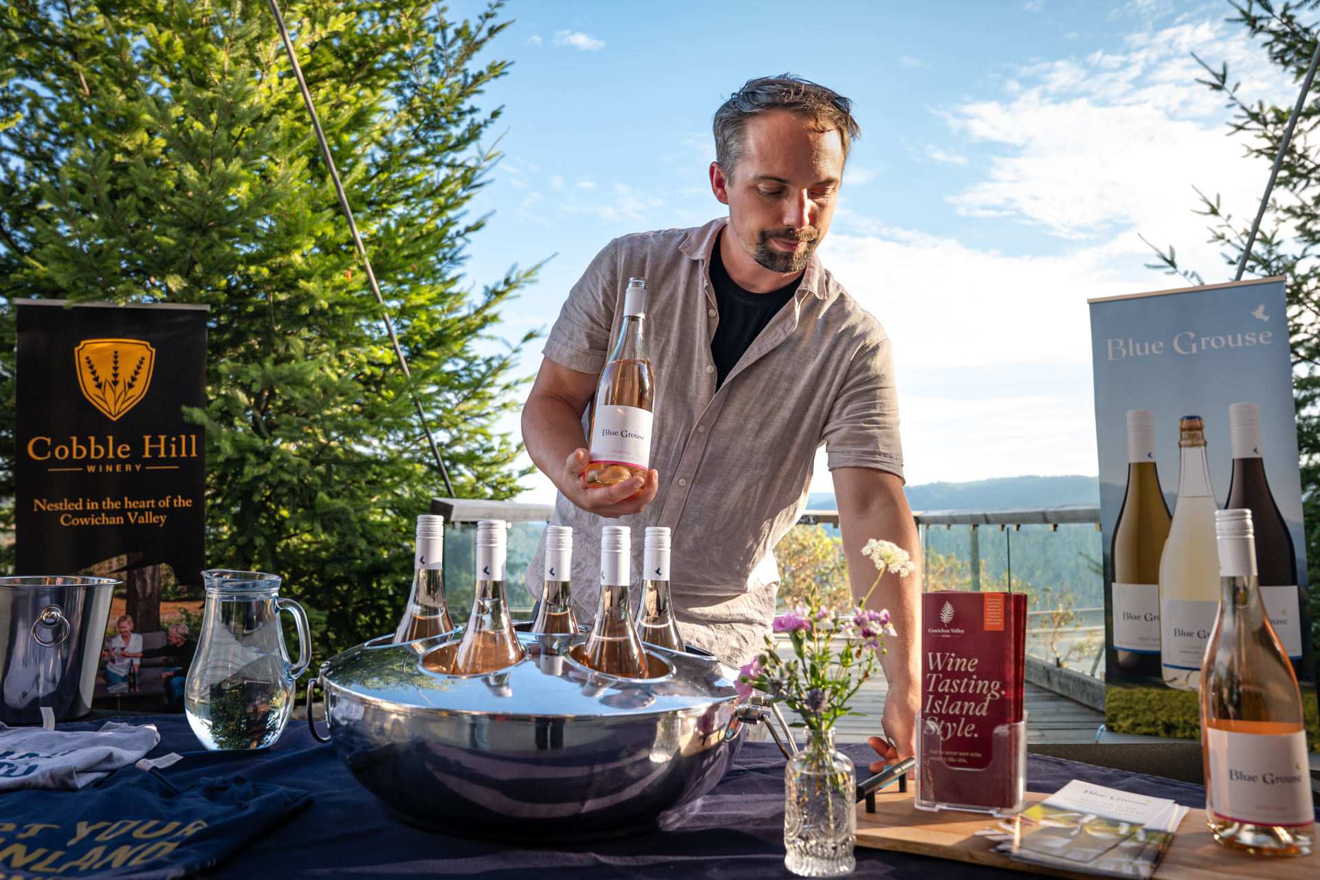 Michael Abbott of Blue Grouse Estate Winery Michael Abbott of Blue Grouse Estate Winery