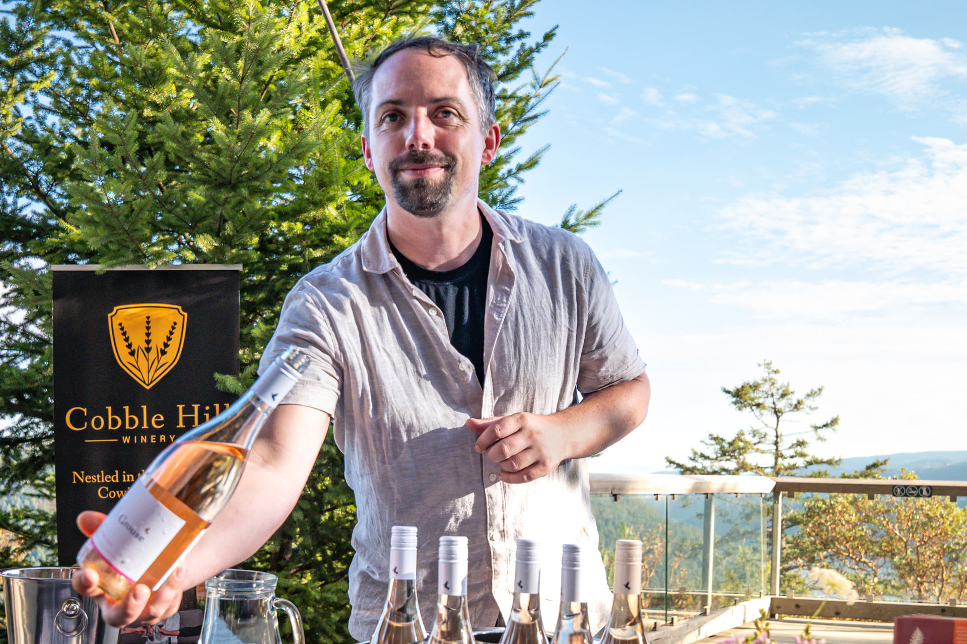 Michael Abbott of Blue Grouse Estate Winery Michael Abbott of Blue Grouse Estate Winery